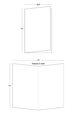 Custom large bi-fold brochure measurements