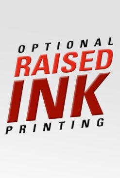 business card with raised ink printing