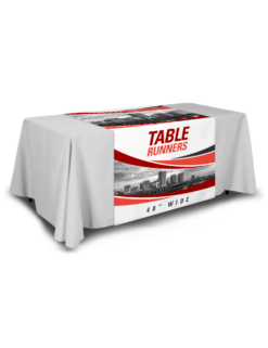 48 inch, Large Premium Vinyl table runner display cover for tabling at events