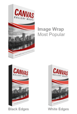 Canvas gallery wrap options