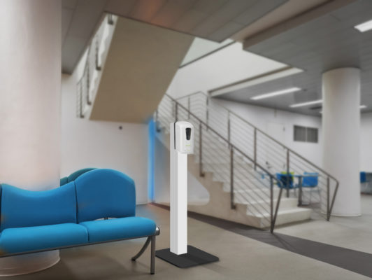 touchless sanitizer stand