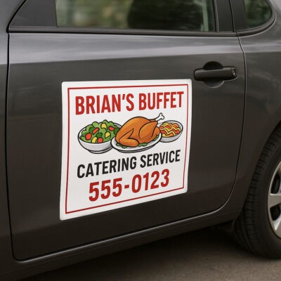 custom vehicle magnet print
