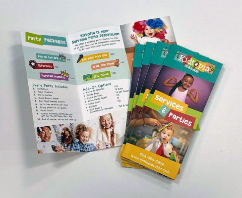 Designed and Printed Marketing Materials