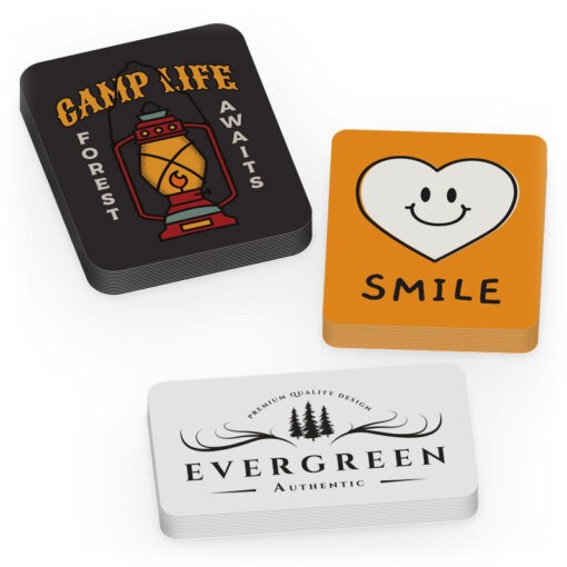 custom printed rounded corner rectangle stickers