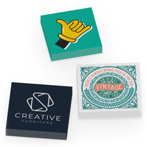 examples of custom printed square stickers