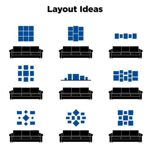 Photo tile layout ideas