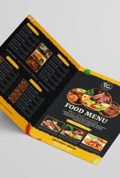 custom printed paper menus