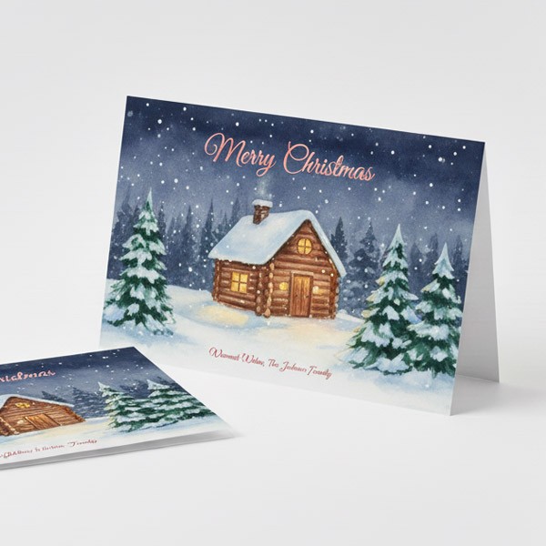 Folded Cards with Top Edge Fold