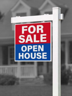 Real Estate Sign Post with Optional Signs
